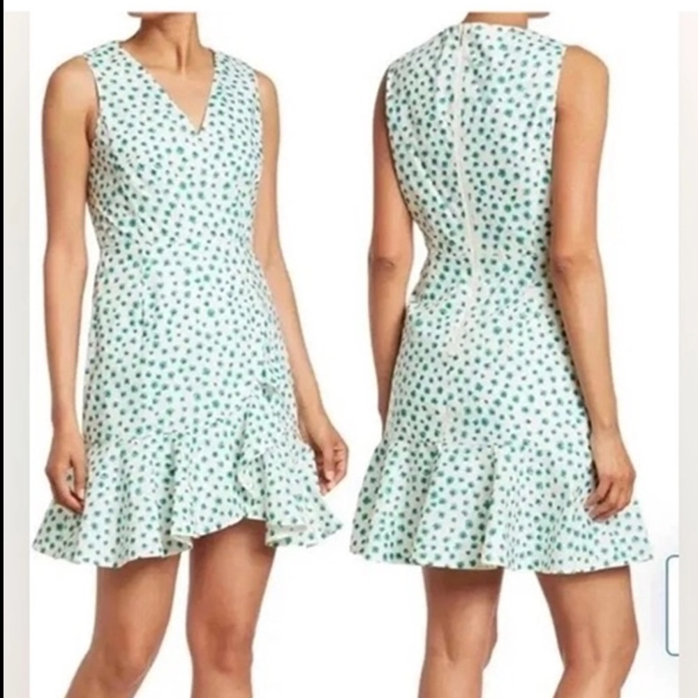 Rebecca Taylor Green Daisy Print Dress